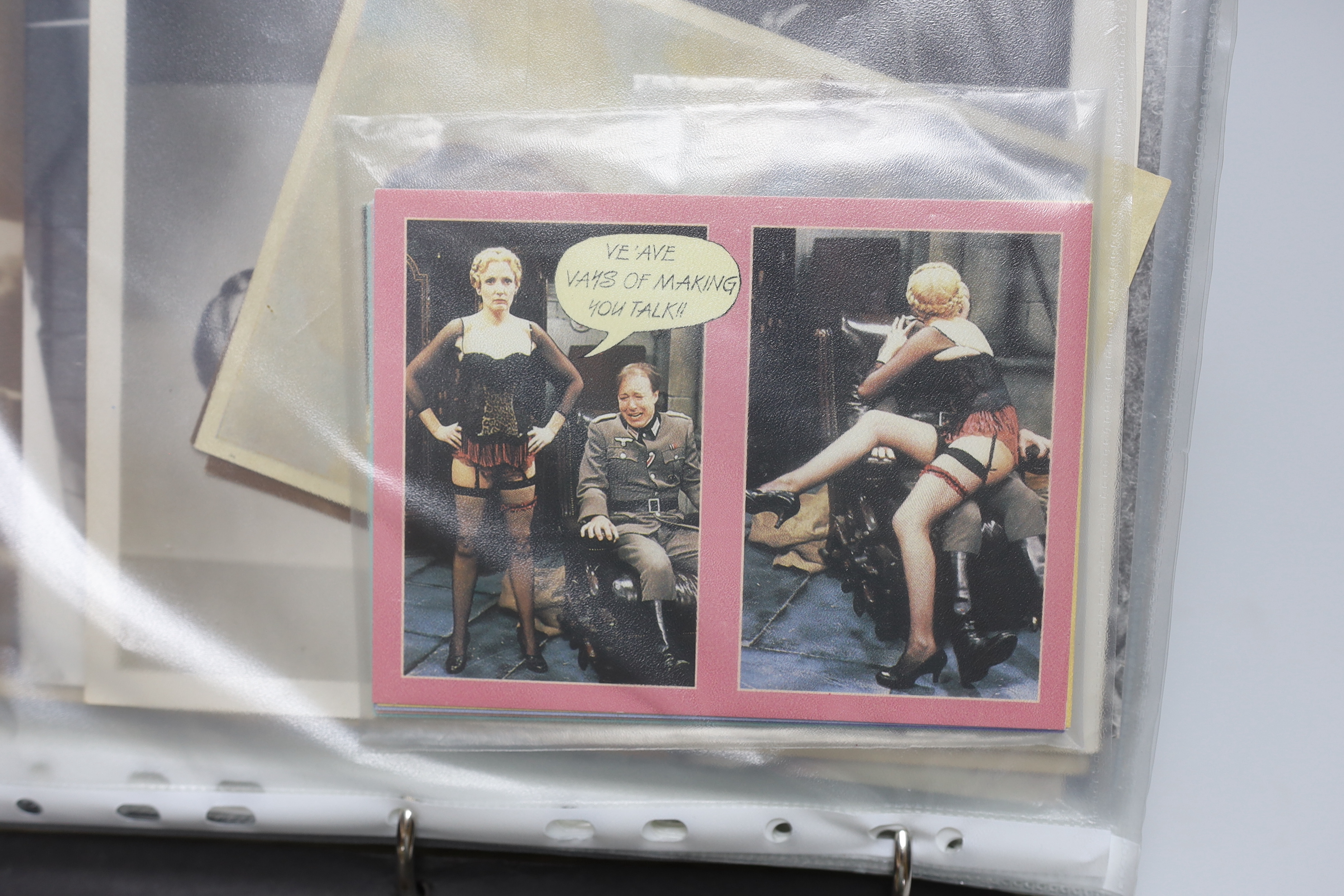 An album of photos of movie and TV stars and Royal family, and ephemera including autographs